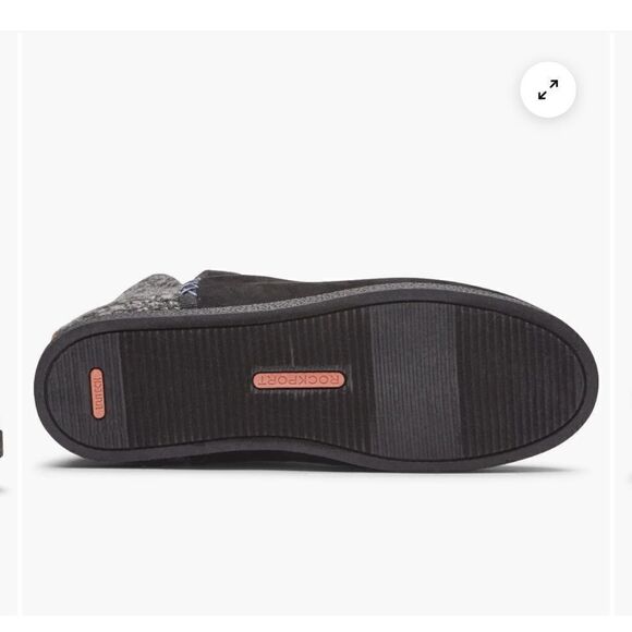 Rockport Veda truTech Black Suede Slippers size 7 - Picture 4 of 9